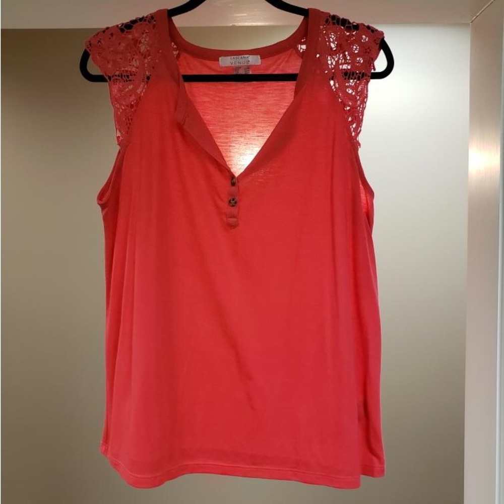 Lascana for Venus Large Coral Pink Tank Top